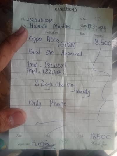 Oppo A54s 6GB 128GB Dual Sim Approved