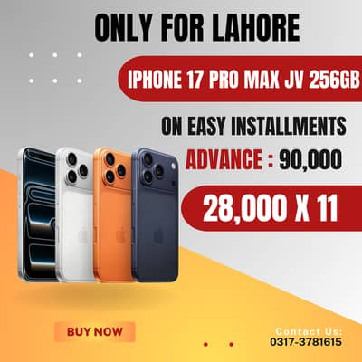 Apple iPhone 17 Pro Max JV 256GB On Easy Installments
