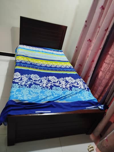 Two single bed with mattress for sale B17, C block