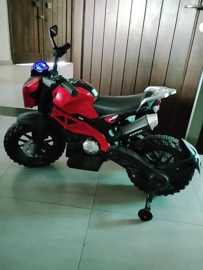 Red colour children bike