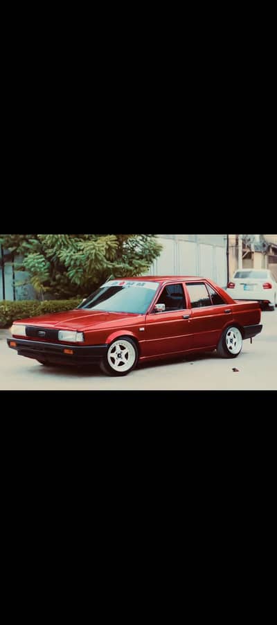Nissan Sunny model 1986 puri tiyar ha towncom 1.6 engine deep dis rim