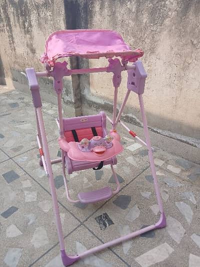 Baby girl swing pink