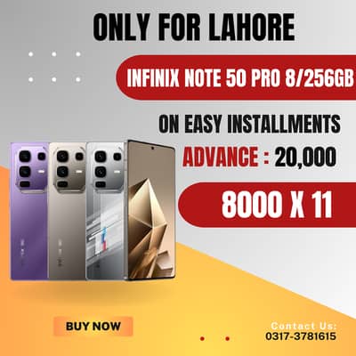 Infinix Note 50 Pro 8 256GB On Easy Installments