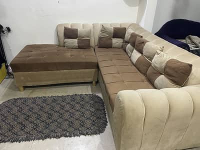 L shape 5 seater sofa