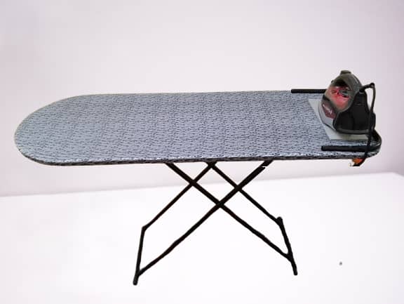 BBP Iron Rack: Adjustable Folding Iron Board and Stand with Wooden Top