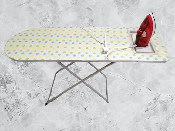 Foldable Metal Iron Stand with Wooden Top - Bean Bag Pakistan