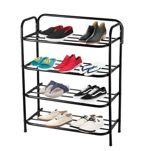 4-Layer Shoe Rack with Iron Frame - High Quality and Affordable