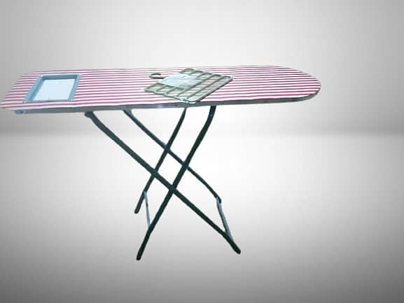 Large Foldable Adjustable Ironing Table by Bean Bag Pakistan - Multicolor