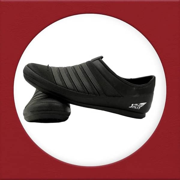 Black Rubber Jolly Casual Shoes for Men – New Arrival