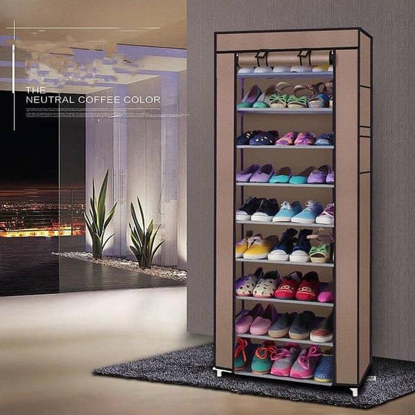 8-Layer Portable Shoe Rack for Home Organization and Decoration