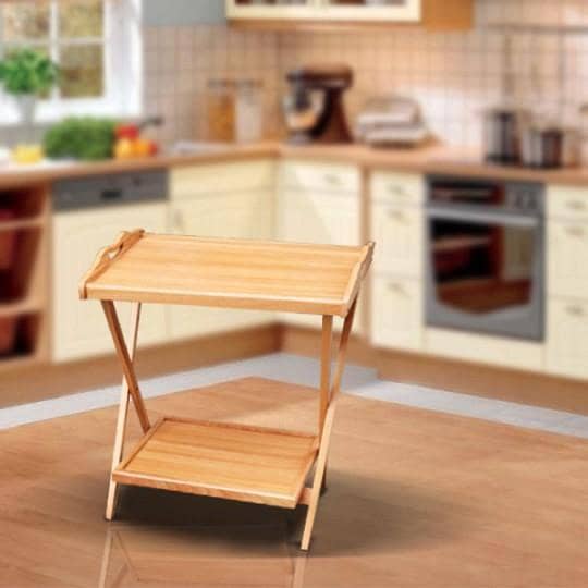 Double Side Wooden Folding Table Double Top