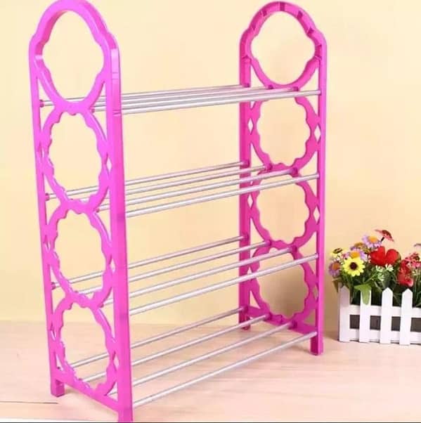 4-Layer Shoe Rack by Shoe Stand Stock: Space-Saving Storage Solution
