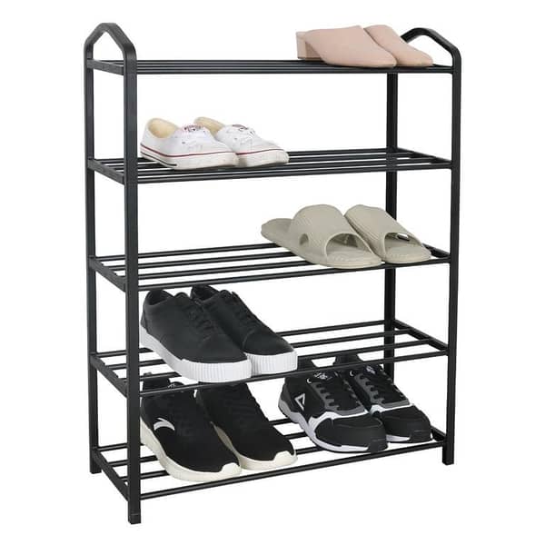 Iron Shoe Rack for Indoor and Outdoor Use - 5 Tier Display Stand (4/5 Layer) by Bean Bag Pakistan