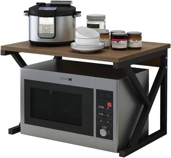 Freestanding Microwave Holder Kitchen Rack - Practical 1 Layer Kitchen Shelf by Bean Bag Pakistan