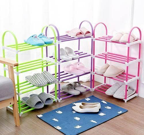 4-Layer Shoe Rack and Shelf by Stock Able