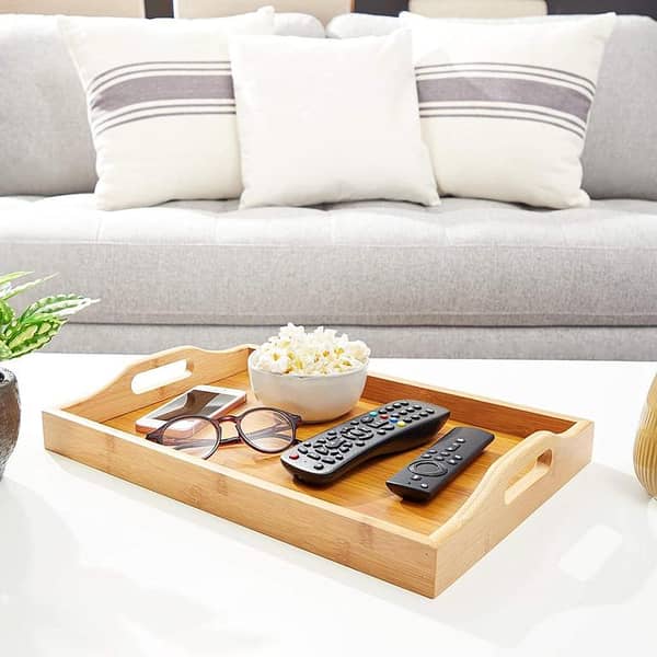 Wooden Serving Tray & Tea Tray High Quality Dinner Tray For Parties Food Tray For Breakfast