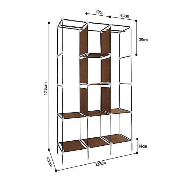 Portable Folding Wardrobe Cupboard Almaari - Latest Models for Clothes Storage in Pakistan