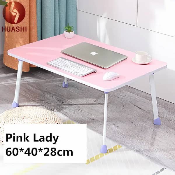 Folding Laptop Table Multipurpose Desk Adjustable Foldable Table Stand Wooden Tray PC Table Notebook Table Desk Stand For Bed Sofa