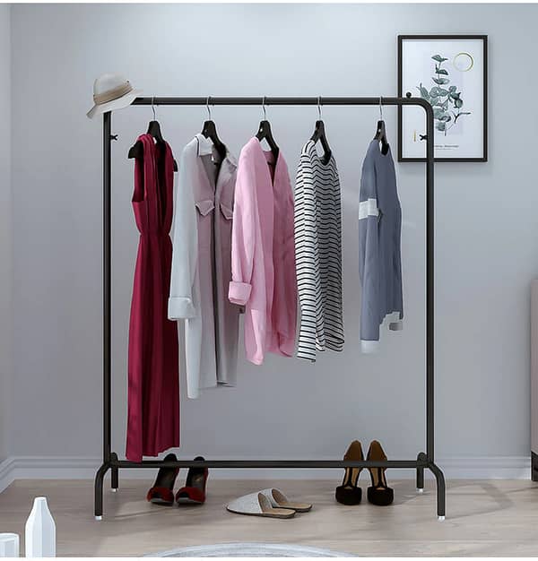 Steel Clothes Hanger Stand - 5 Feet Heavy Gauge Clothing Rail