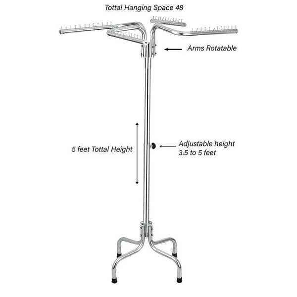 New Boutique Hanger Stand - Steel Clothes Hanger Stand With Heavy Gauge Pipe
