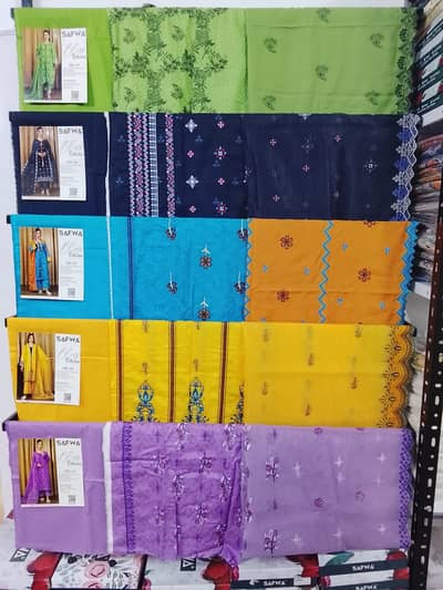 Safwa    embroidery 3pc Law