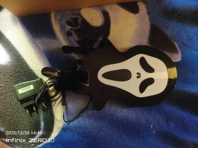 Halloween face with light made of acrylic