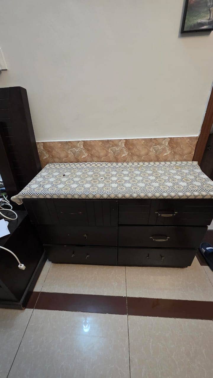 Double bed || bed || dressing Table || side tables || 8/10 2