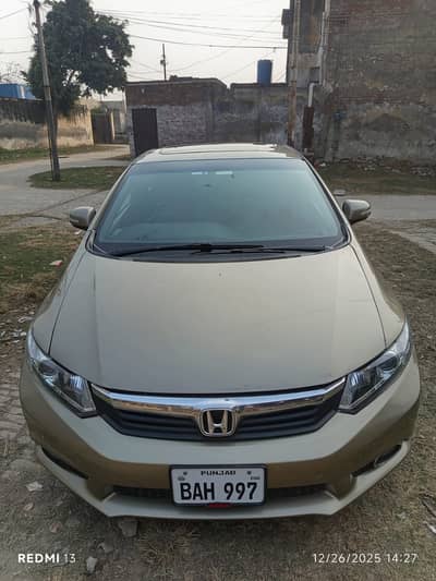 Honda Civic Prosmatic 2012 Model Power top of the line totaly original