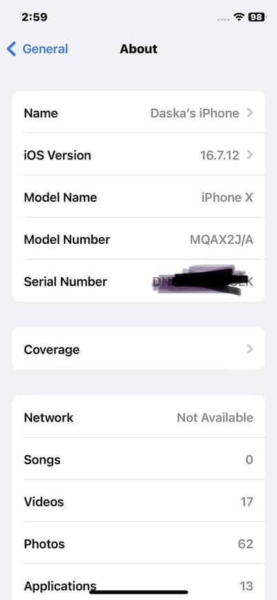 iPhone X 64 gb