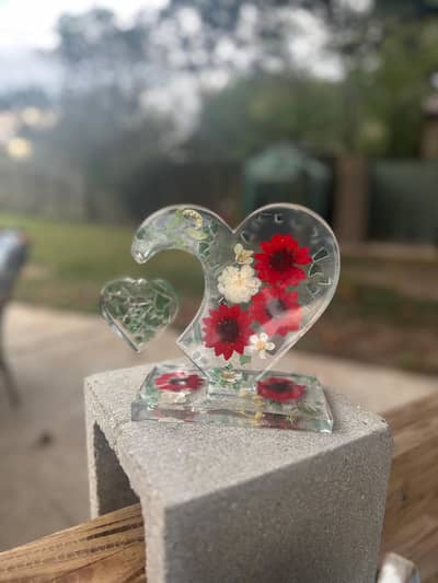 Resin heart frame