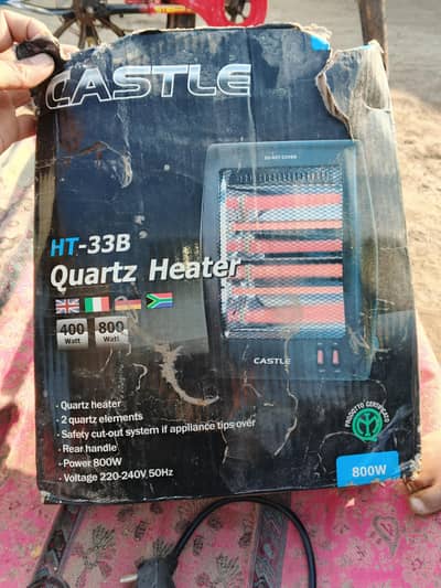 castle electric Heater 400/800 watt.