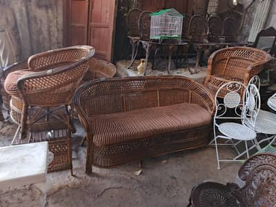 new Outdoor lawn garden imported chair set cane antique03354899079