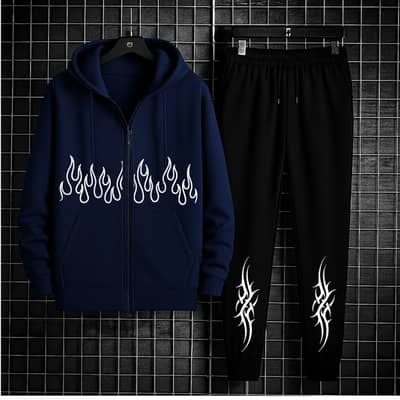 Men's Winter Collection  Zipper & Trouser Stylish Tracksuit