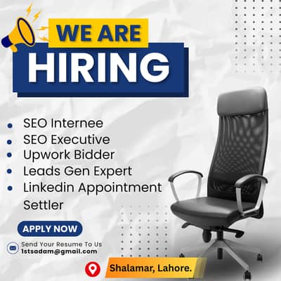 Hiring Onsite SEO & leads generation sepcialist.