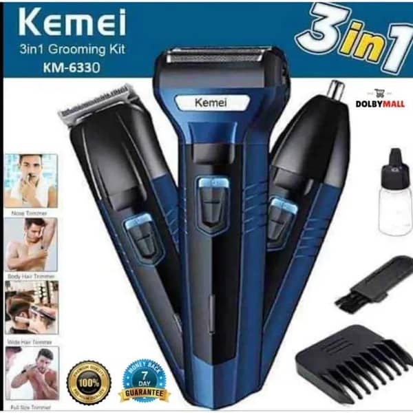 Kemei km-6330 Shaving Machine - Rechargeable Hair Clipper Shaver - Shaving Machine For Men - Hair Trimmer For Men - Rechargeable Electric Hair Trimmer And Clipper - Hair Removal machine for men