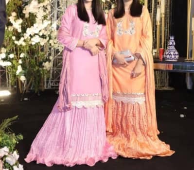 one leg sharara with normal shirt