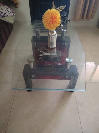 Urgent Sale: Four- Center Glass Table– Like New Condition