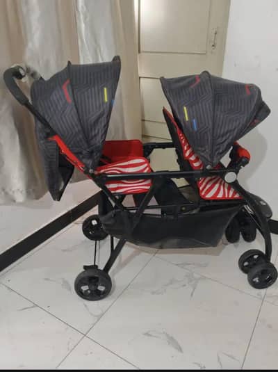Twin pram stroller for sale