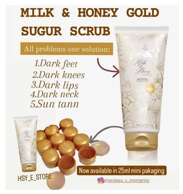 Milk & Honey Gold Smoothing Sugur Scrub 25ml Tester jar