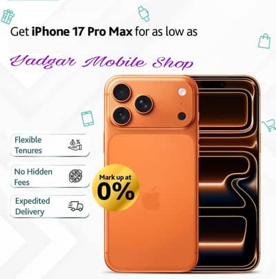 I Phone 17 Pro Max [1tb] available on easy instalment
