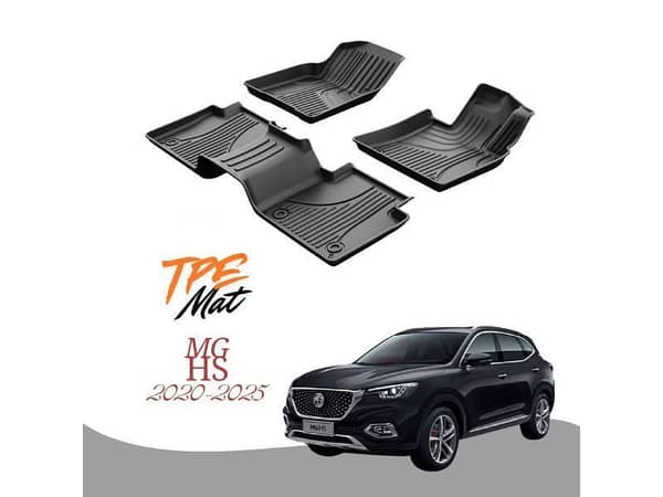 MG HS 2022-2025 TPR Car Floor Mats – Premium Anti-Slip Interior Protection
