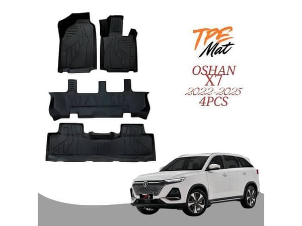 Oshan X7 2022-2025 TPR Car Floor Mats – Premium 4-Piece Anti-Slip Interior Protection