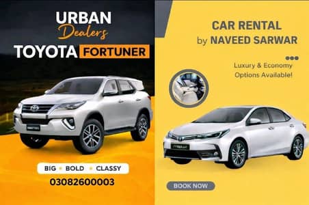 Rent a car FORTUNER , CAROLLA
