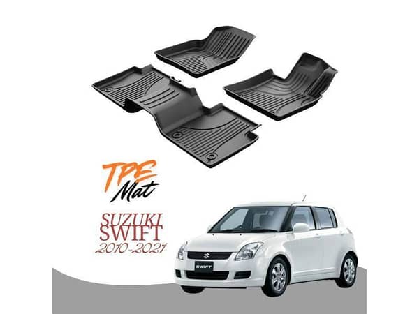 Suzuki Swift 2010-2021 TPR Car Floor Mats – Premium Anti-Slip Interior Protection