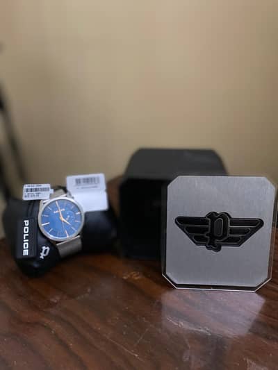 Original POLICE Men’s Watch – Blue Dial Mesh Strap