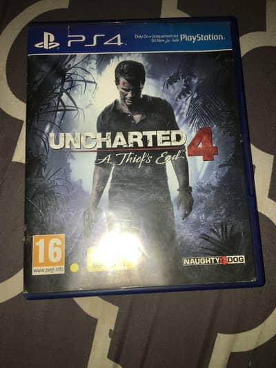 Uncharted 4 a thifs end ps4 New game not use all okay no 03363383560