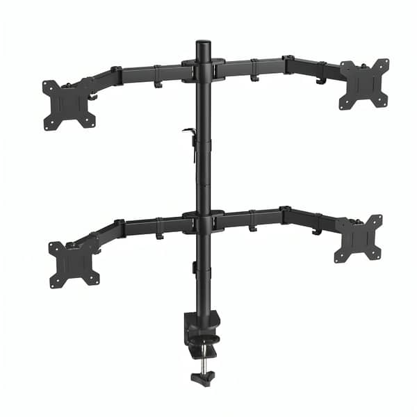 Dual Monitor Stand | Adjustable Desktop Monitor Mount | 15-33 Inch VESA Bracket | Heavy Duty Monitor Arm for Gaming & Office