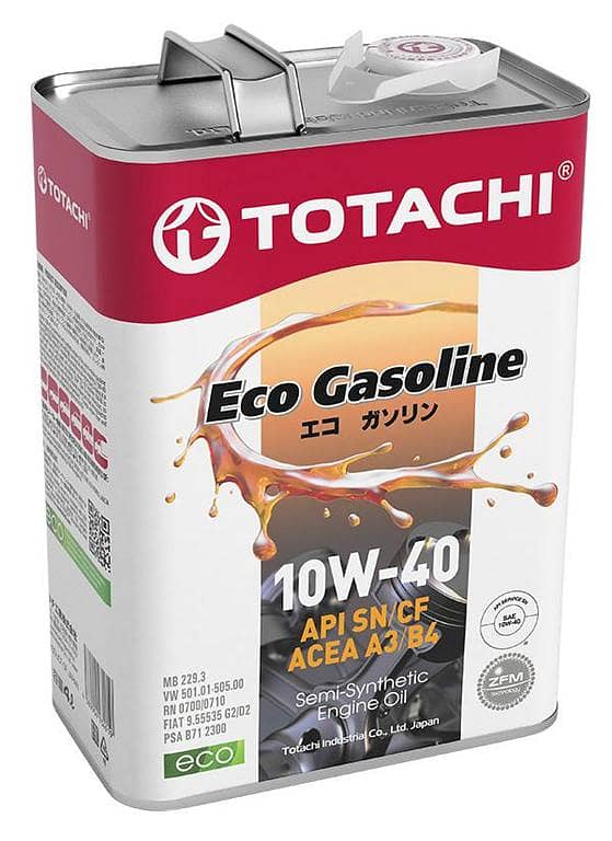 Eco Gasoline 10W-40 Semi-Synthetic Engine Oil for Cars - Advanced Protection and Performance