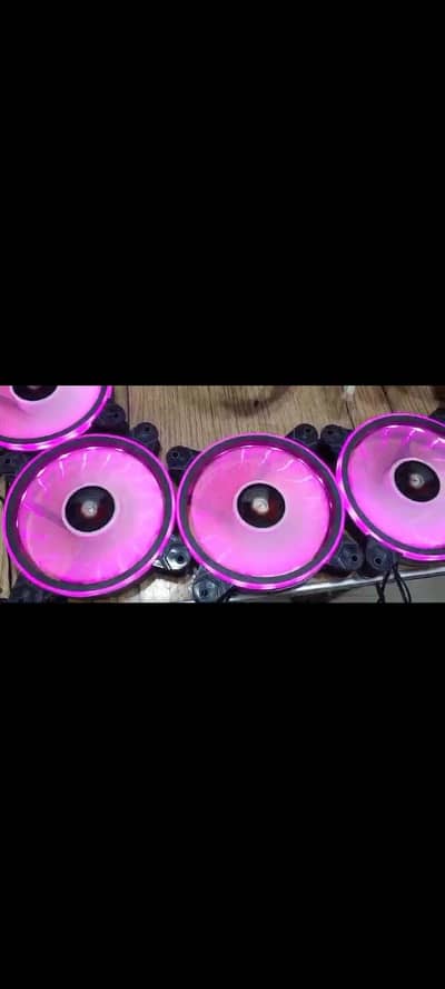 5 RGB FANS WITH Connector