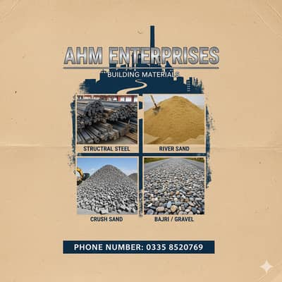 Building material/Structural Steel River Sand Crush Sand Bajri / Grav